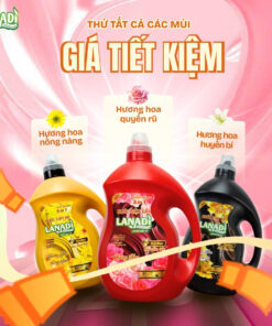 Nước giặt xả cao cấp Lanadi