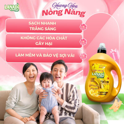 Nước giặt xả lanadi hương nồng nàn