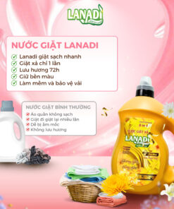 Nước giặt xả lanadi hương nồng nàn