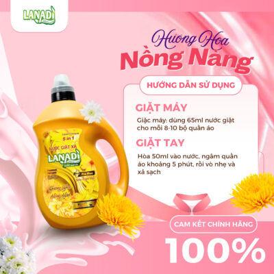 Nước giặt xả lanadi hương nồng nàn