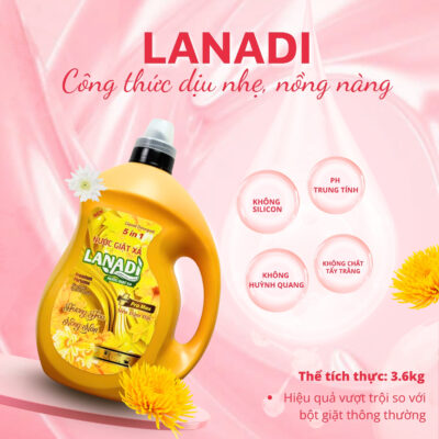 Nước giặt xả lanadi hương nồng nàn